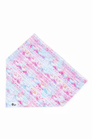 Pink and Blue Tribal Dog Bandana