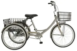 Tricycle 7 Spd Champagne Steel  Trike Steel 7 Speed  Adulttri1